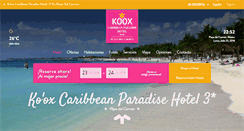 Desktop Screenshot of kooxcaribbeanparadisehotel.com